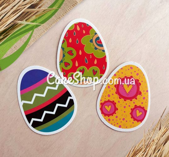 ⋗ Открытка овальная Орнамент, 10 шт купить в Украине ➛ CakeShop.com.ua, фото