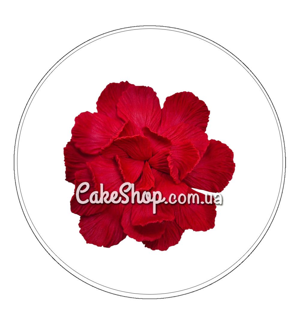 ⋗ Сахарные фигурки Лепестки красные ТМ Ириска купить в Украине ➛ CakeShop.com.ua, фото