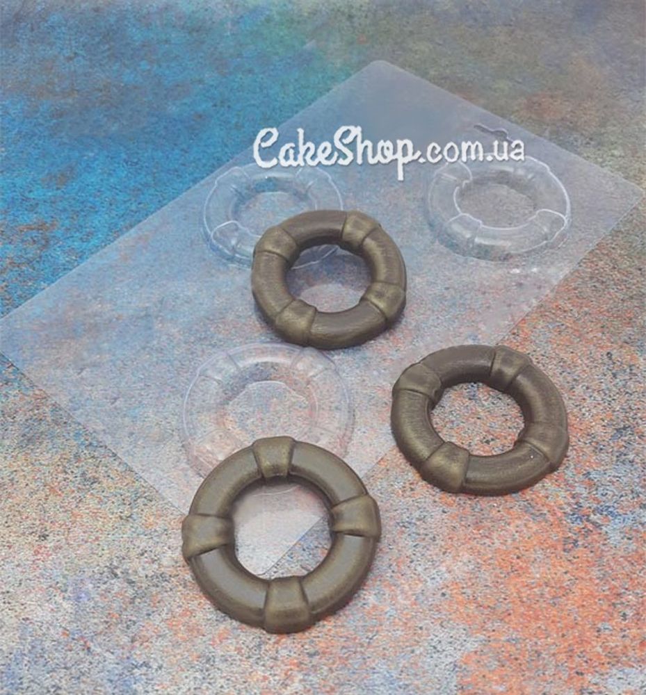 Пластиковая форма для шоколада Спасательный круг 3D - фото