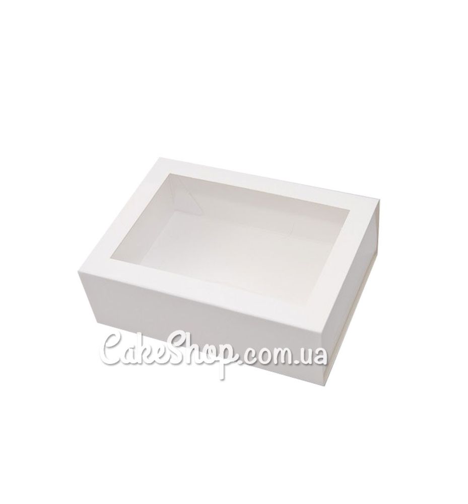 Коробка-пенал с окном Белая, 11,5х15,5х5 см - фото