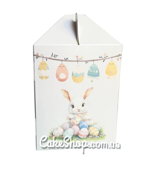 ⋗ Коробка для пасхальных куличей 14х14х18 см, Зайка купить в Украине ➛ CakeShop.com.ua, фото