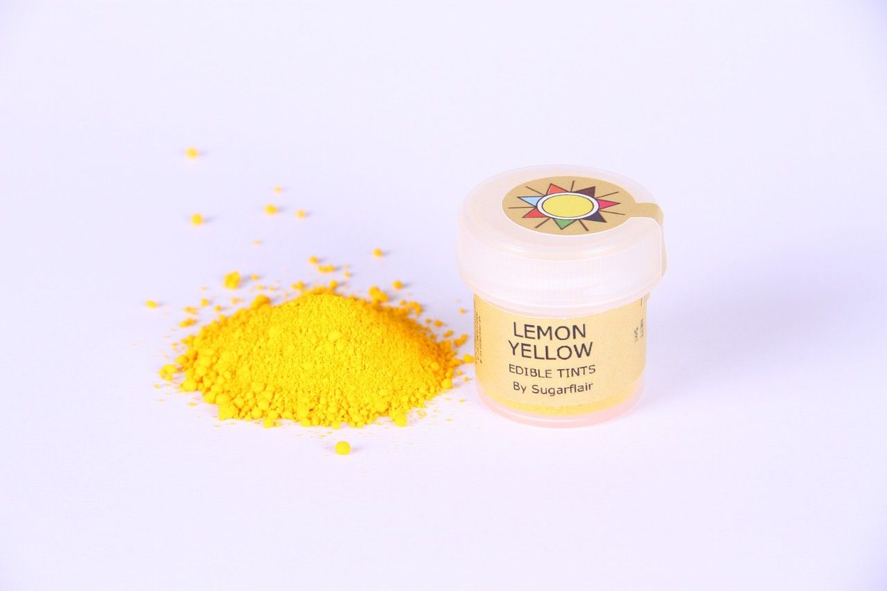 ⋗ Барвник сухий Лимонно-жовтий Lemon yellow by Sugarflair купити в Україні ➛ CakeShop.com.ua, фото