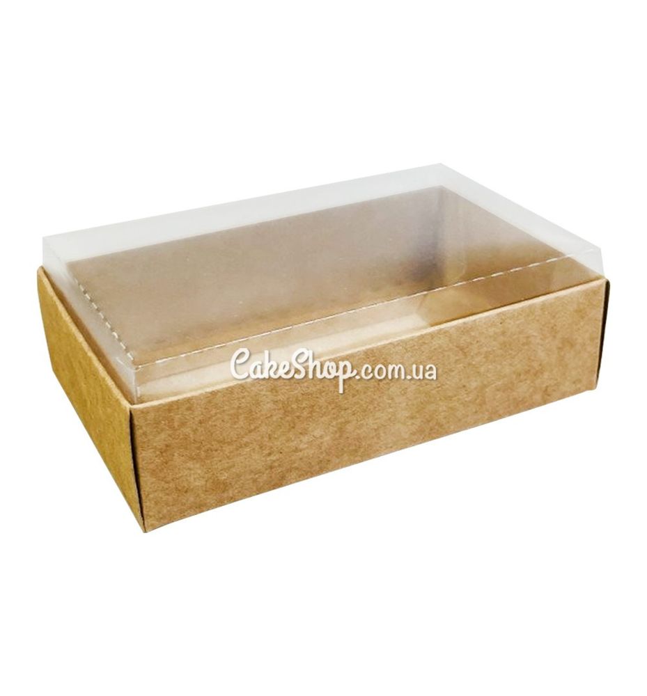 Коробка с прозрачной крышкой Крафт, 9,5х6х3 см - фото