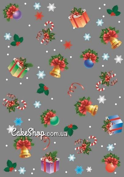 ⋗ Пакеты новогодние  Игрушки 20х35 см купить в Украине ➛ CakeShop.com.ua, фото