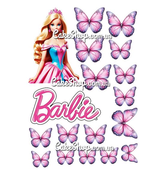 ⋗ Вафельная картинка Барби 8 купить в Украине ➛ CakeShop.com.ua, фото