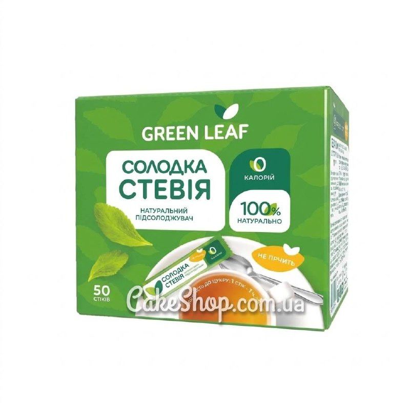 Сладкая Стевия Green Leaf (1:1) стики 50 шт - фото