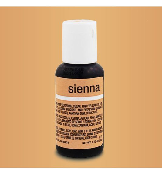 ⋗ Гелевий барвник Chefmaster Liqua-Gel Sienna (Flashtone) купити в Україні ➛ CakeShop.com.ua, фото