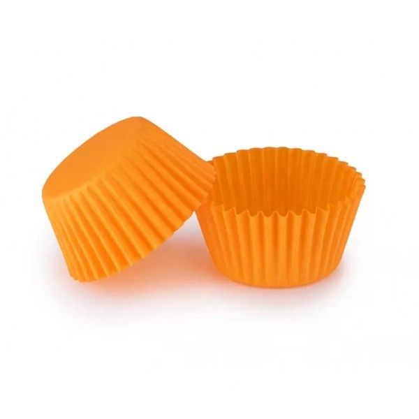 Паперові форми для цукерок і десертів 3х2, помаранчеві 50 шт - фото
