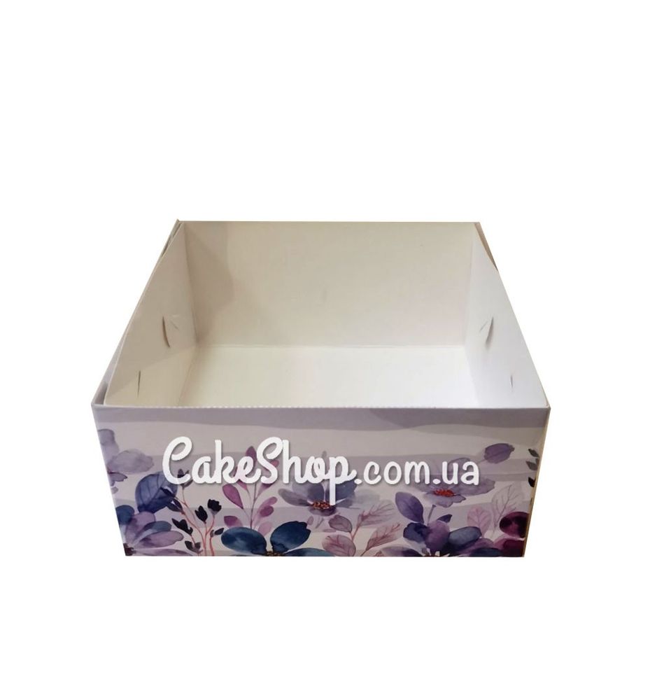 Коробка для десертов с прозрачной крышкой Фиолет, 16х16х8 см - фото