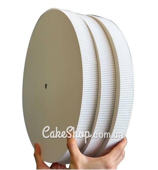 ⋗ Подложка под торт усиленная Рифленый борт белая, d-25 см, h-3,5 см купить в Украине ➛ CakeShop.com.ua, фото