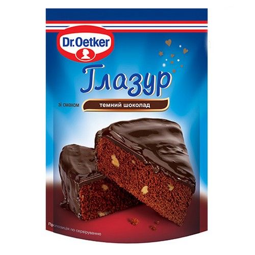 ⋗ Глазурь со вкусом темного шоколада, Dr.Oetker купить в Украине ➛ CakeShop.com.ua, фото
