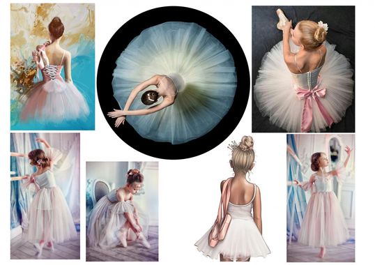 ⋗ Вафельна картинка Балерина купити в Україні ➛ CakeShop.com.ua, фото