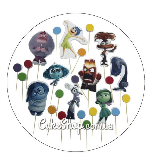 ⋗ Цукрові фігурки топери MAXI Думками на виворіт ТМ ДімК купити в Україні ➛ CakeShop.com.ua, фото