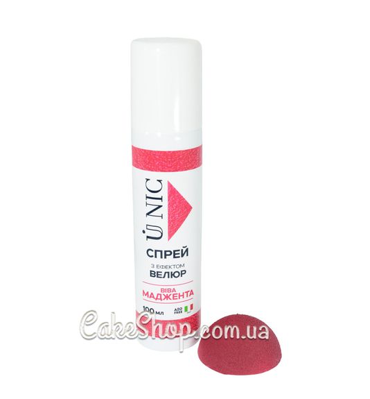 ⋗ Спрей з ефектом велюру U NIC Віва маджента, 100 мл купити в Україні ➛ CakeShop.com.ua, фото