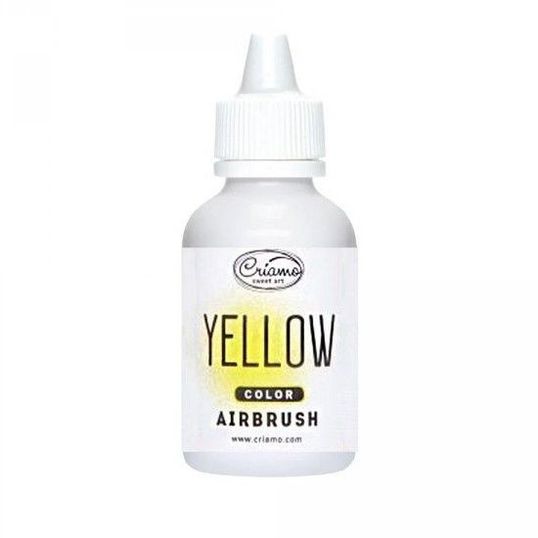⋗ Барвник для аерографа LOVKE (Criamo) Жовтий (Yellow) УЦІНКА купити в Україні ➛ CakeShop.com.ua, фото