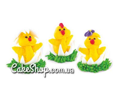⋗ Сахарные фигурки Цыплята в скорлупе купить в Украине ➛ CakeShop.com.ua, фото