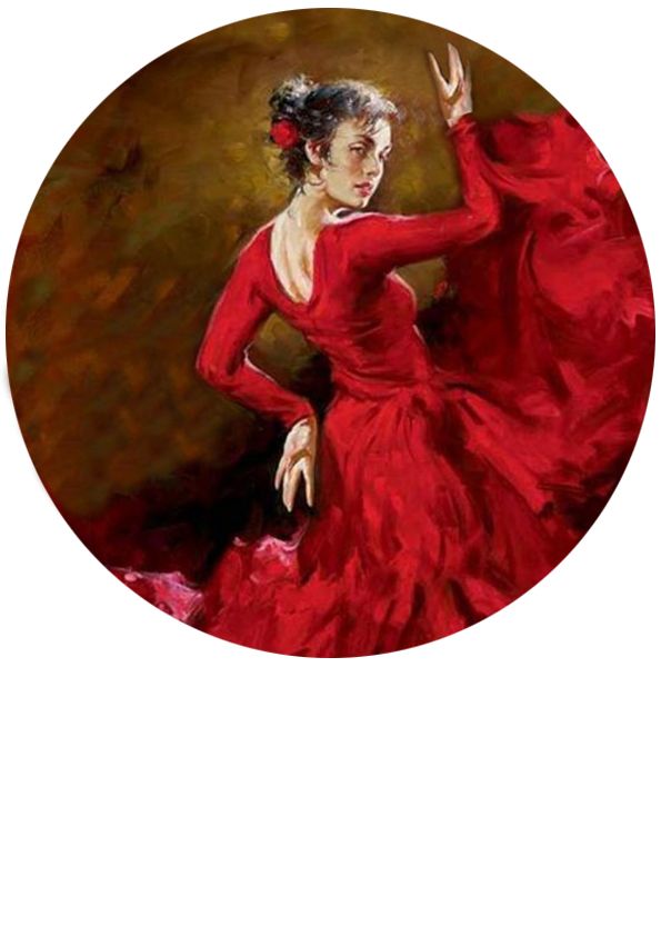 Вафельная картинка Фламенко - фото