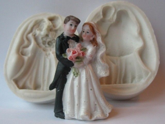 ⋗ Силиконовый молд Жених и невеста 2 купить в Украине ➛ CakeShop.com.ua, фото