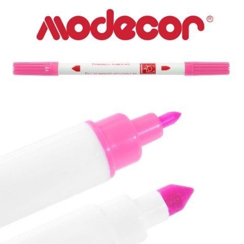 Харчовий маркер подвійний Рожевий MODECOR - фото