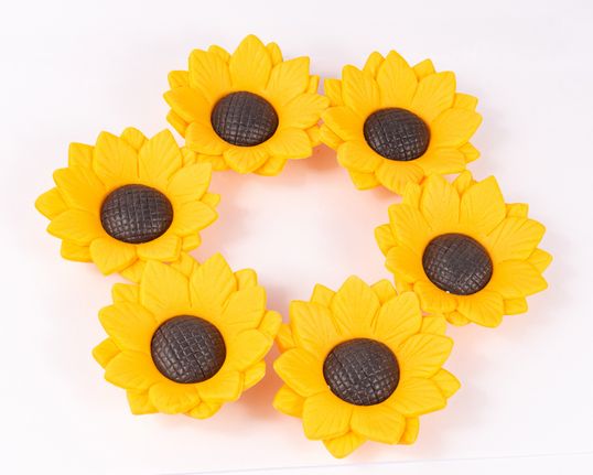⋗ Цукрові фігурки Подсолнечники ТМ KD купить в Украине ➛ CakeShop.com.ua, фото