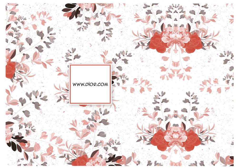 Вафельна картинка Квітковий принт Діор - фото