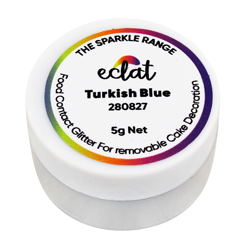 ⋗ Блестки Eclat Turkish Blue, 5 г купить в Украине ➛ CakeShop.com.ua, фото