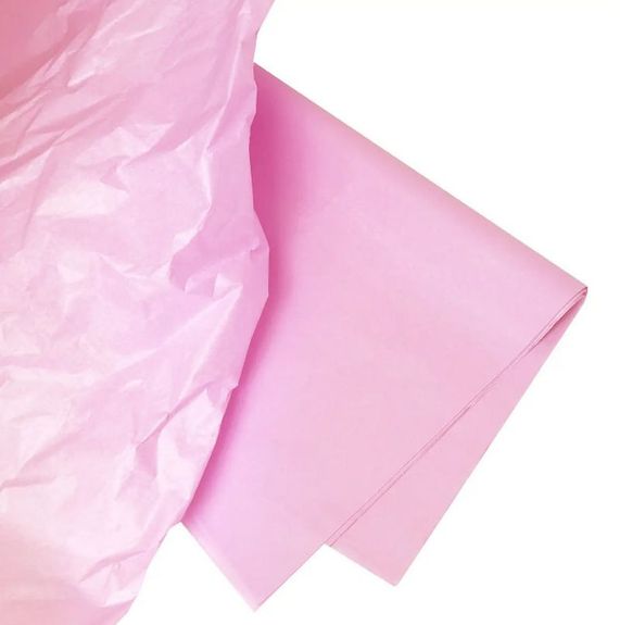 ⋗ Бумага тишью нежно-розовая, 10 листов купить в Украине ➛ CakeShop.com.ua, фото