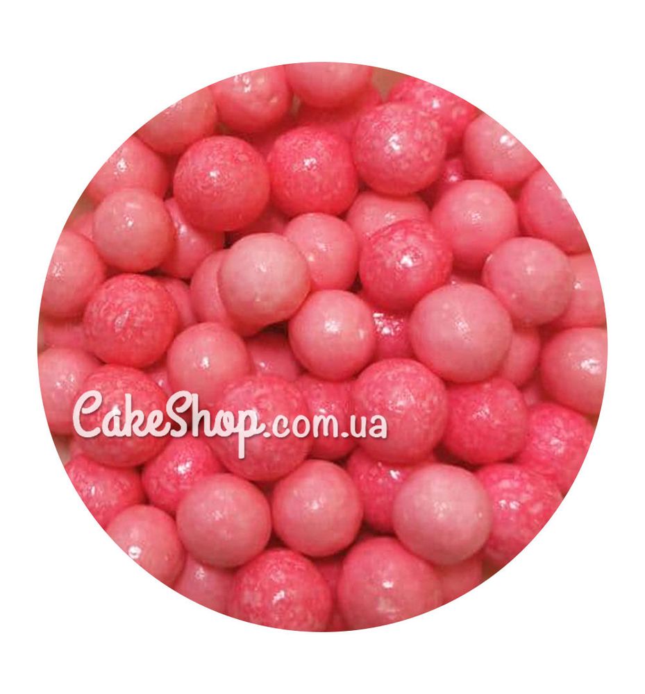 Посипка Кульки глянцеві Рожеві 10 мм, 50 г - фото