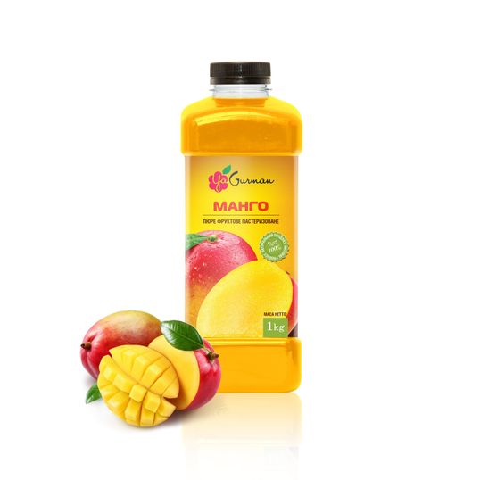 ⋗ Пастеризоване пюре манго Ya Gurman, 1 кг купити в Україні ➛ CakeShop.com.ua, фото