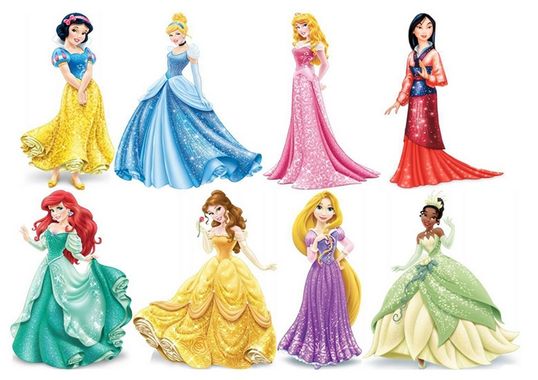 ⋗ Вафельная картинка Диснеевские принцессы 2 купить в Украине ➛ CakeShop.com.ua, фото