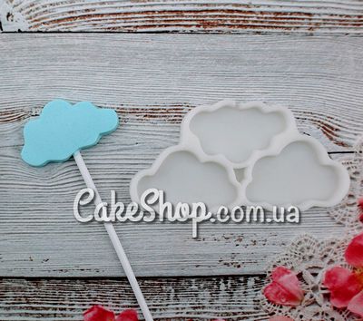 ⋗ Силіконовий молд для льодяників Тучки купити в Україні ➛ CakeShop.com.ua, фото