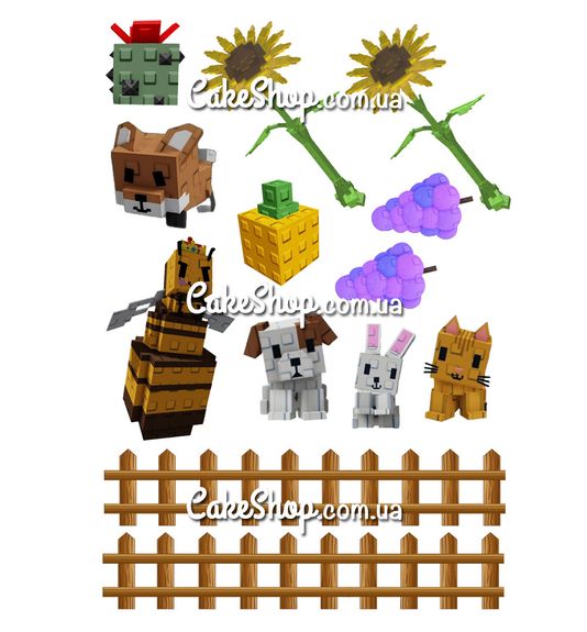 ⋗ Вафельна картинка Роблокс Grow a Garden 1 купити в Україні ➛ CakeShop.com.ua, фото