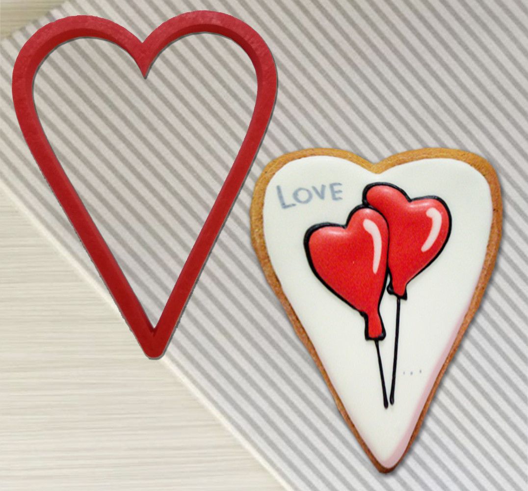 ⋗ Вырубка пластиковая Сердце 1 купить в Украине ➛ CakeShop.com.ua, фото