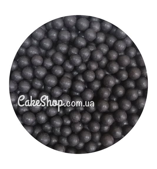 ⋗ Посыпка матовая Dobryk черная 8мм, 50 г купить в Украине ➛ CakeShop.com.ua, фото
