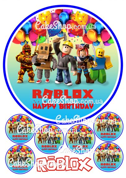⋗ Вафельна картинка Роблокс купити в Україні ➛ CakeShop.com.ua, фото