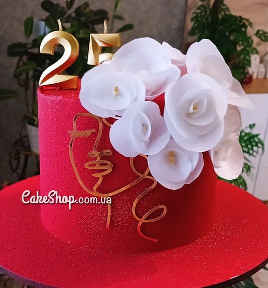 ⋗ Акриловий топпер Lion бічний Силует золото купити в Україні ➛ CakeShop.com.ua, фото