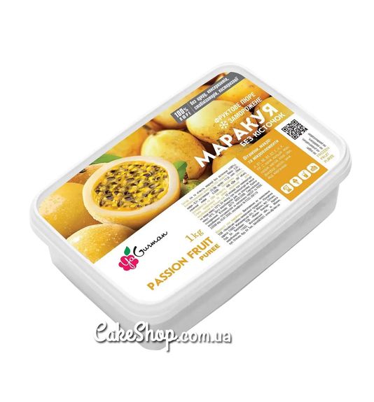 ⋗ Замороженное пюре маракуйи без косточки без сахара YaGurman, 1кг купить в Украине ➛ CakeShop.com.ua, фото