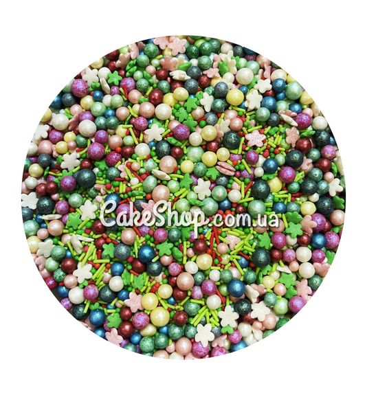 ⋗ Посипка цукрова Перламутровий мікс з перлинами # 11, 50г купити в Україні ➛ CakeShop.com.ua, фото