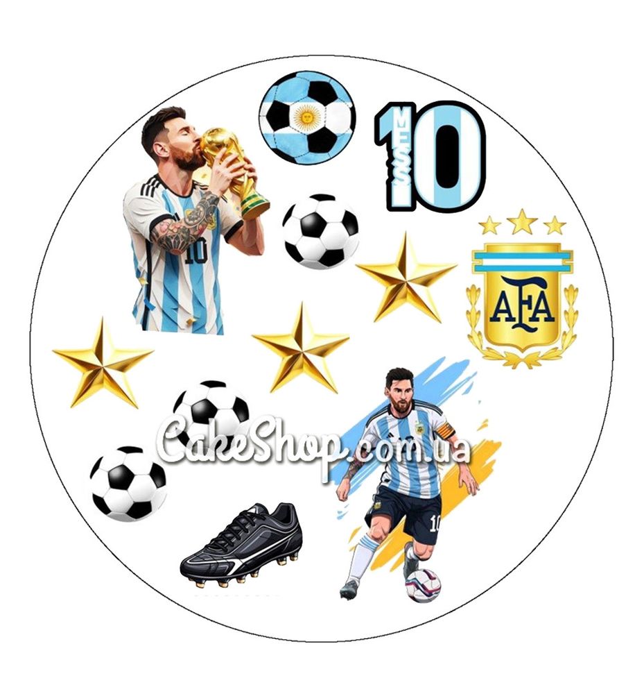 Цукрові фігурки топери MAXI Мессі/Messi ТМ ДімК - фото