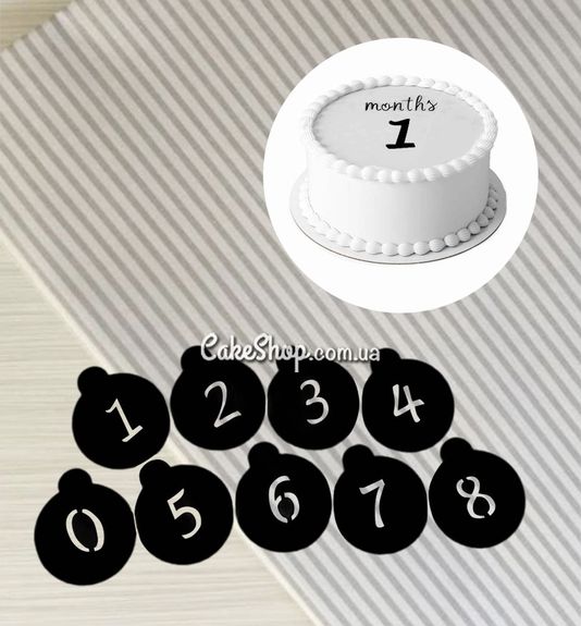 ⋗ Трафарет Цифри (набір) купити в Україні ➛ CakeShop.com.ua, фото