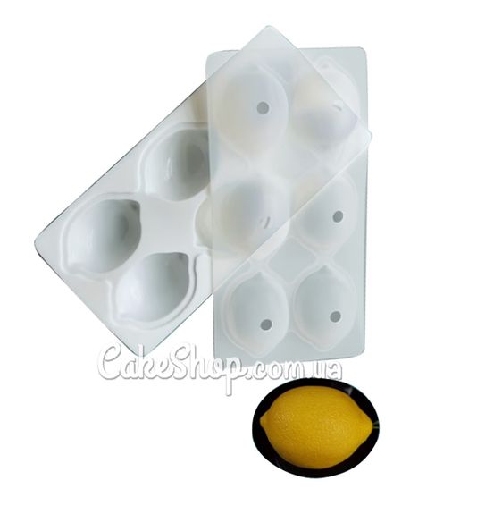 ⋗ Силіконова форма для євродесертів Лимони, 6 шт купити в Україні ➛ CakeShop.com.ua, фото
