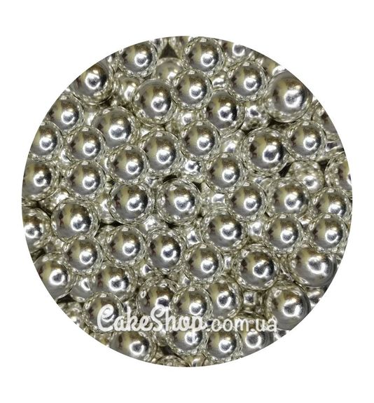 ⋗ Повітряні кульки  в шоколаді Срібні, 18-20мм купити в Україні ➛ CakeShop.com.ua, фото