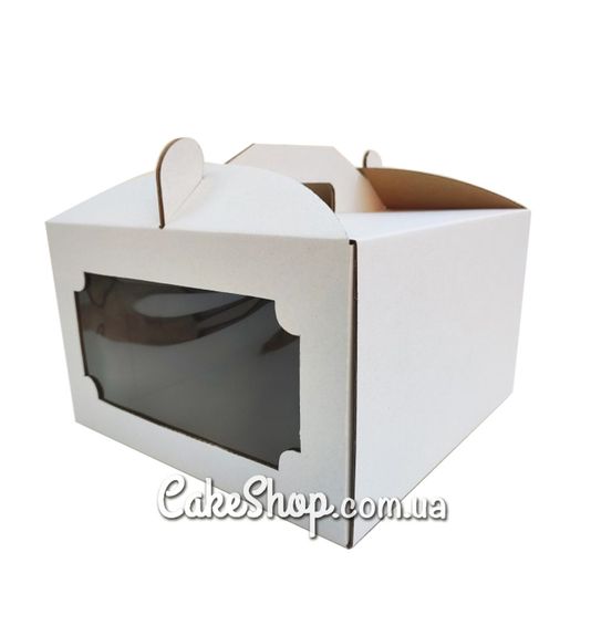 ⋗ Коробка для торта с окошком Белая, 30х30х25см купить в Украине ➛ CakeShop.com.ua, фото