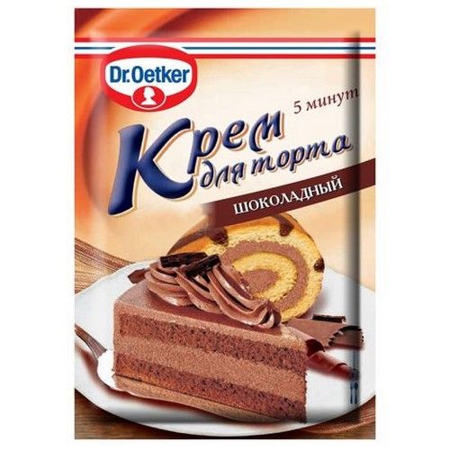 Крем для торта зі смаком шоколаду (ТМ Dr.Oetker) - фото