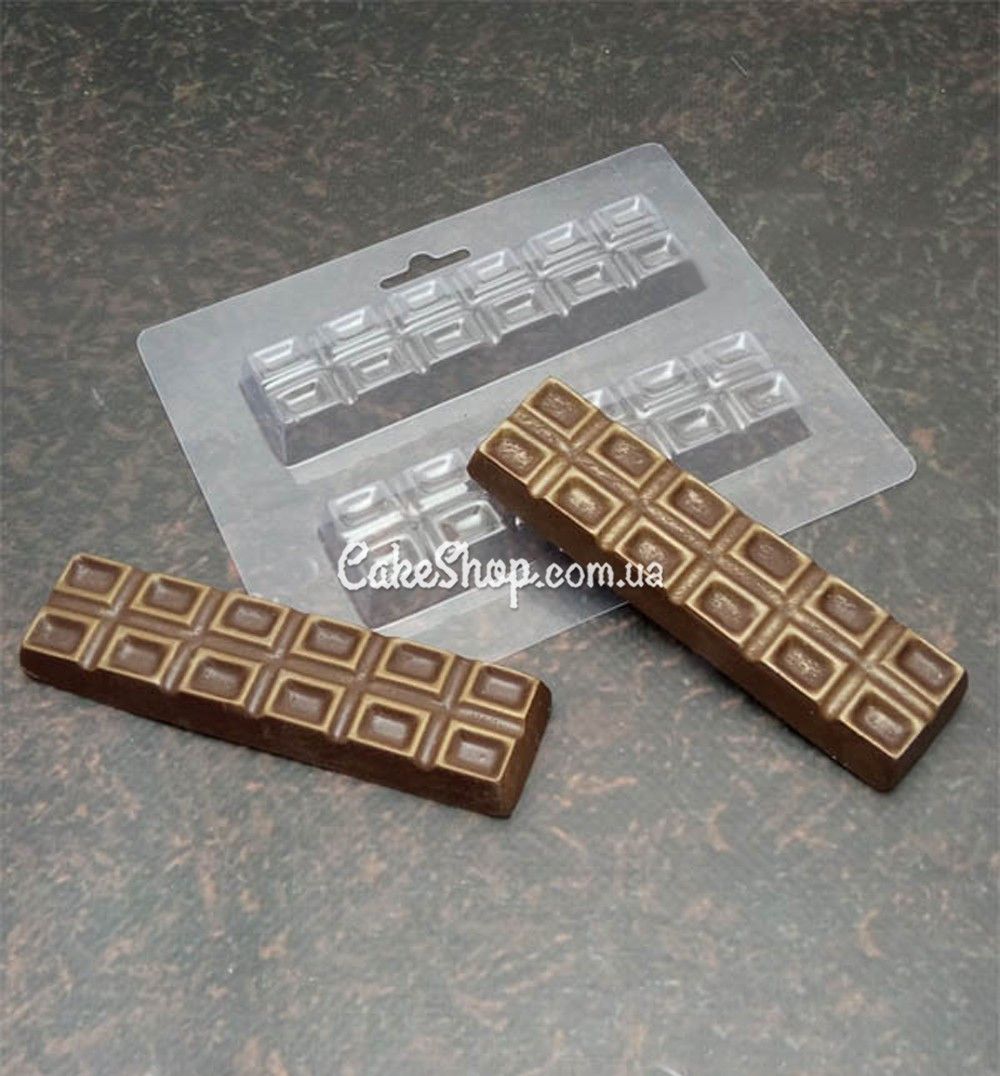 ⋗ Пластиковая форма для шоколада Шоколадный батончик купить в Украине ➛ CakeShop.com.ua, фото