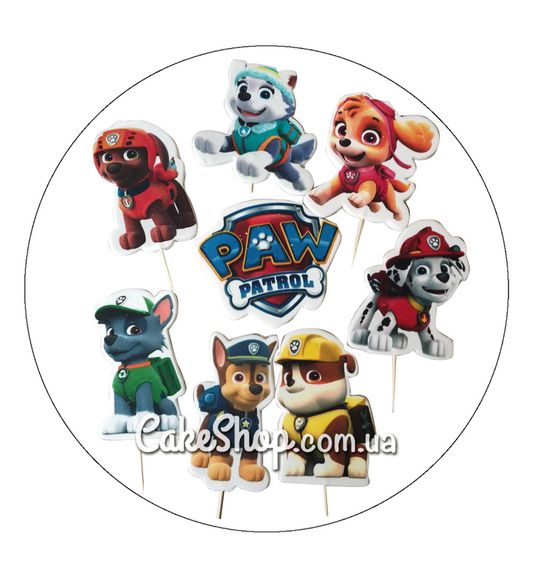 ⋗ Сахарные фигурки топеры Щенячий патруль ТМ ДомК купить в Украине ➛ CakeShop.com.ua, фото