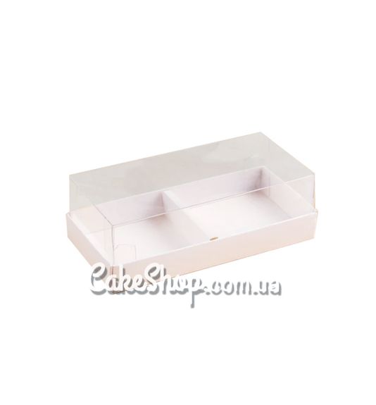 ⋗ Коробка Аквариум 12,5х6х4 см на 2 десерта, Белая купить в Украине ➛ CakeShop.com.ua, фото