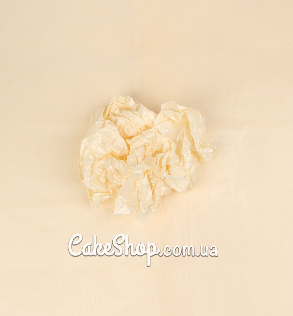 ⋗ Папір тішью Пастель з перламутром кремовий, 5 аркушів купити в Україні ➛ CakeShop.com.ua, фото