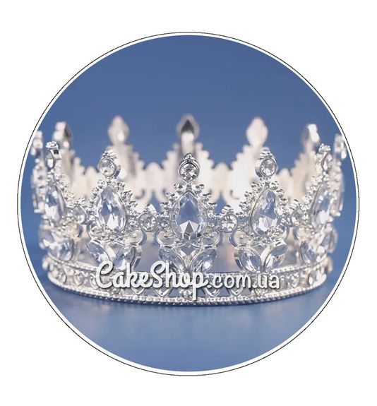 ⋗ Корона Срібло 8 см купити в Україні ➛ CakeShop.com.ua, фото