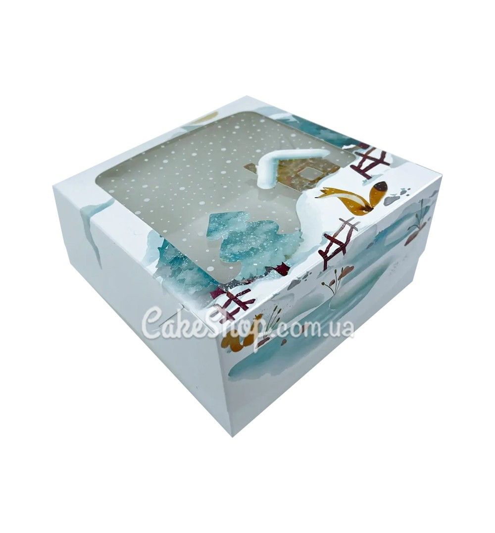 ⋗ Коробка для пряників з фігурним вікном Морозець, 15х15х6 см купити в Україні ➛ CakeShop.com.ua, фото